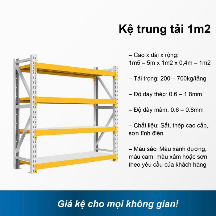 Kệ trung tải 1m2