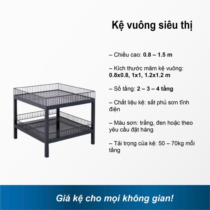 Kệ vuông siêu thị