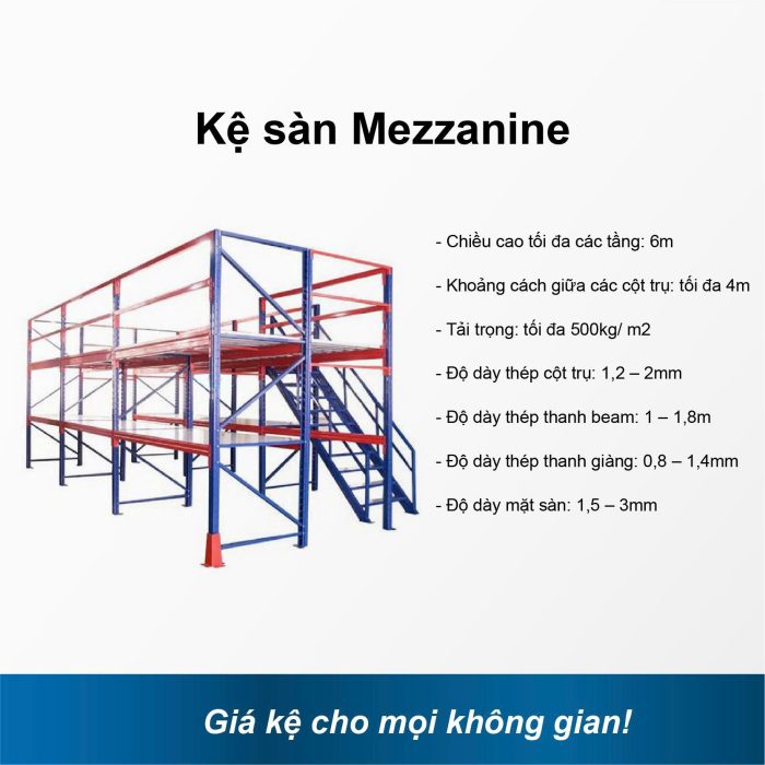 Kệ sàn Mezzanine